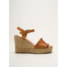 KANNA - Espadrilles marron en cuir - Femme - Taille 36 - Modz