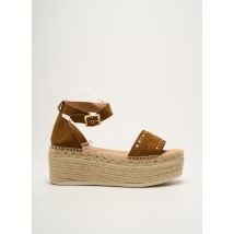 KANNA - Espadrilles marron en cuir - Femme - Taille 40 - Modz