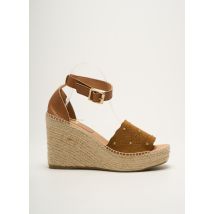 KANNA - Espadrilles marron en cuir - Femme - Taille 40 - Modz