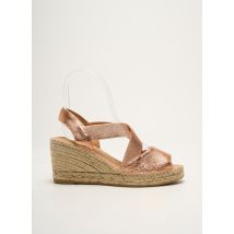 KANNA - Espadrilles rose en cuir - Femme - Taille 39 - Modz