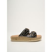 KANNA - Espadrilles noir en cuir - Femme - Taille 35 - Modz