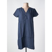 LE BOUDOIR D'EDOUARD - Robe courte bleu en lin - Femme - Taille 44 - Modz