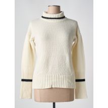 LE BOUDOIR D'EDOUARD - Pull col roulé beige en laine - Femme - Taille 38 - Modz