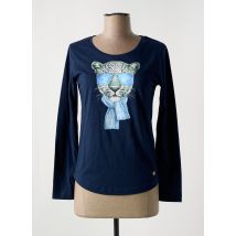 LE BOUDOIR D'EDOUARD - T-shirt bleu en coton - Femme - Taille 38 - Modz
