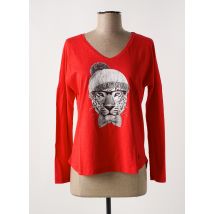 LE BOUDOIR D'EDOUARD - T-shirt rouge en coton - Femme - Taille 38 - Modz