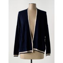 LE BOUDOIR D'EDOUARD - Gilet manches longues bleu en viscose - Femme - Taille 42 - Modz