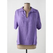 LE BOUDOIR D'EDOUARD - Blouse violet en lin - Femme - Taille 36 - Modz