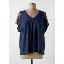 LE BOUDOIR D'EDOUARD - T-shirt bleu en lin - Femme - Taille 36 - Modz
