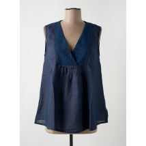 LE BOUDOIR D'EDOUARD - Blouse bleu en lin - Femme - Taille 38 - Modz
