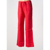 LE BOUDOIR D'EDOUARD - Pantalon droit rouge en lin - Femme - Taille 44 - Modz