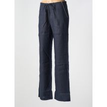 LE BOUDOIR D'EDOUARD - Pantalon droit bleu en lin - Femme - Taille 40 - Modz