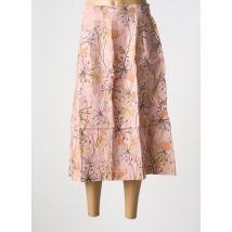 LE BOUDOIR D'EDOUARD - Jupe longue rose en lin - Femme - Taille 40 - Modz