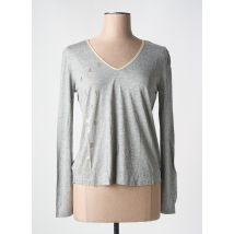 LE BOUDOIR D'EDOUARD - T-shirt gris en viscose - Femme - Taille 40 - Modz