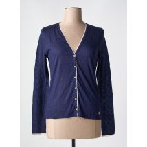 LE BOUDOIR D'EDOUARD - Gilet manches longues bleu en coton - Femme - Taille 40 - Modz