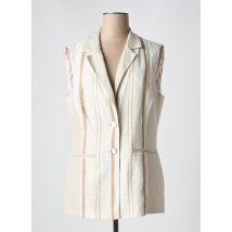 GREGORY PAT - Gilet sans manche beige en viscose - Femme - Taille 44 - Modz