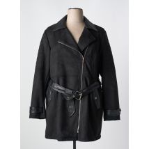 GREGORY PAT - Manteau long noir en polyester - Femme - Taille 48 - Modz