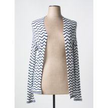 CAROLINE BISS - Gilet manches longues bleu en viscose - Femme - Taille 46 - Modz