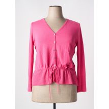 OLIVIER PHILIPS - Gilet manches longues rose en acrylique - Femme - Taille 46 - Modz