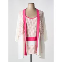 GREGORY PAT - Twin-set rose en polyester - Femme - Taille 52 - Modz