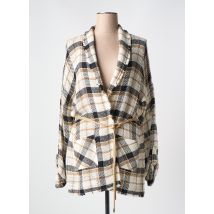 CAROLINE BISS - Gilet manches longues beige en coton - Femme - Taille 42 - Modz