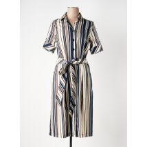 DEVERNOIS - Robe mi-longue bleu en coton - Femme - Taille 38 - Modz
