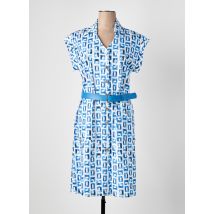 CAROLINE BISS - Robe mi-longue bleu en viscose - Femme - Taille 42 - Modz