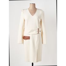 CAROLINE BISS - Robe mi-longue beige en polyester - Femme - Taille 40 - Modz