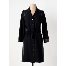 GREGORY PAT - Manteau long noir en polyurethane - Femme - Taille 38 - Modz
