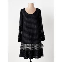 LESLIE - Robe mi-longue noir en polyester - Femme - Taille 40 - Modz