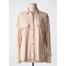 DEVERNOIS - Chemisier marron en viscose - Femme - Taille 38 - Modz