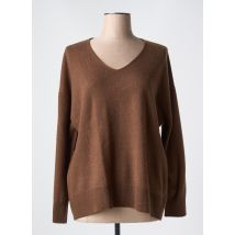 DEVERNOIS - Pull marron en cachemire - Femme - Taille 40 - Modz