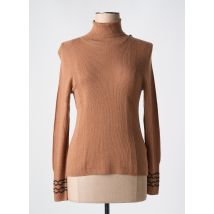 CAROLINE BISS - Pull col roulé marron en viscose - Femme - Taille 42 - Modz