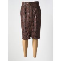 GREGORY PAT - Jupe mi-longue marron en polyester - Femme - Taille 44 - Modz