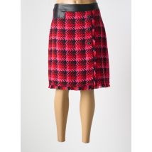 LESLIE - Jupe courte rouge en coton - Femme - Taille 42 - Modz