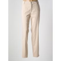 ROSNER - Pantalon slim beige en coton - Femme - Taille 48 - Modz