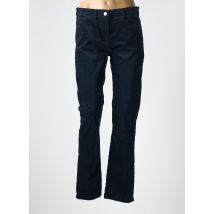 DEVERNOIS - Pantalon slim bleu en coton - Femme - Taille 40 - Modz