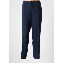 DEVERNOIS - Pantalon chino bleu en polyester - Femme - Taille 46 - Modz