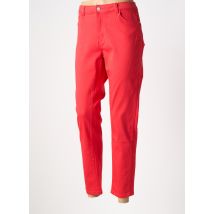 C'EST BEAU LA VIE - Jeans coupe slim rouge en viscose - Femme - Taille 46 - Modz