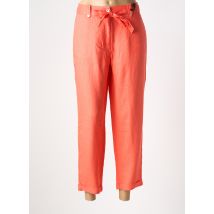 JULIE GUERLANDE - Pantalon 7/8 orange en lin - Femme - Taille 36 - Modz