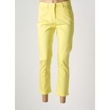JULIE GUERLANDE - Pantalon droit jaune en coton - Femme - Taille 44 - Modz