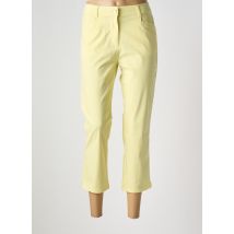 DIANE LAURY - Pantalon 7/8 jaune en coton - Femme - Taille 42 - Modz