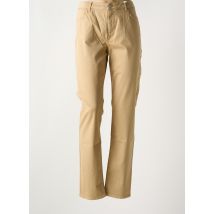 KANOPE - Pantalon slim beige en coton - Femme - Taille 42 - Modz