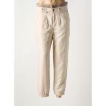 FREE-MAILLE - Pantalon droit beige en polyester - Femme - Taille W29 - Modz