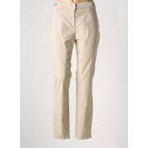 TONI - Pantalon slim beige en coton - Femme - Taille 50 - Modz