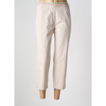 TONI - Pantacourt beige en coton - Femme - Taille 50 - Modz