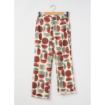 WALTRON - Pantalon droit beige en coton - Femme - Taille 34 - Modz