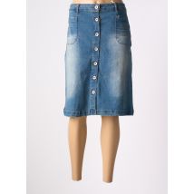 CREAM - Jupe mi-longue bleu en coton - Femme - Taille 48 - Modz