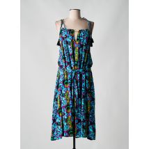 FREEMAN T.PORTER - Robe mi-longue bleu en viscose - Femme - Taille 40 - Modz