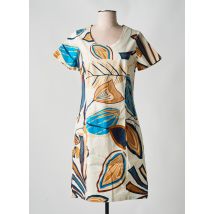 GUY DUBOUIS - Robe mi-longue beige en viscose - Femme - Taille 40 - Modz