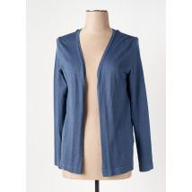 KAFFE - Gilet manches longues bleu en viscose - Femme - Taille 42 - Modz